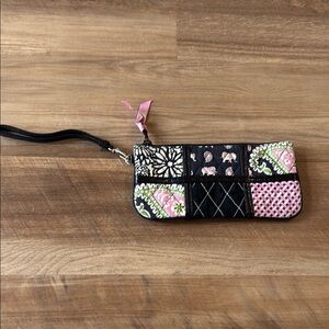 Eclectic Pink and Black Patchwork Clutch